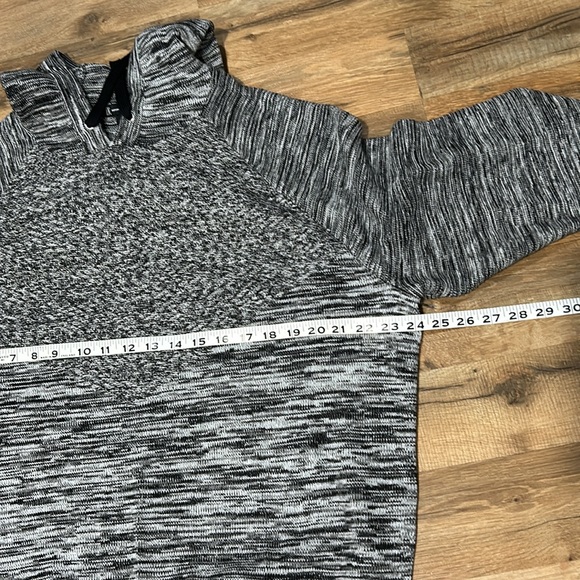 INC MENS MARLED HODDIE POLL OVER SWEATER LONG SLEEVE GREY UNISEX SIZE XL - Picture 9 of 10